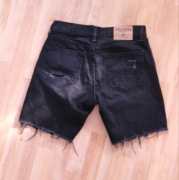Hollister Destroyed Cut Off Button Fly Jean Shorts Size 30 - Picture 6 of 9